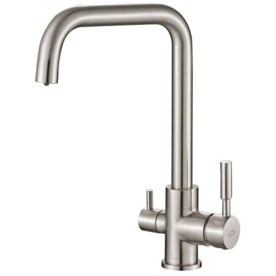 Смеситель Zorg Steel Hammer SH 715 SATIN для кухни под фильтр, матовая нержавеющая сталь матовая