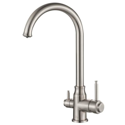Смеситель Zorg Steel Hammer SH 763 SATIN для кухни под фильтр, нержавеющая сталь матовая