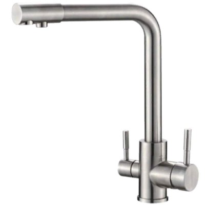 Смеситель Zorg Steel Hammer SH 801 INOX для кухни под фильтр, нержавеющая сталь