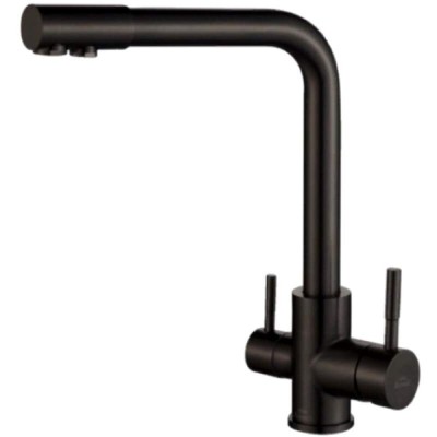 Смеситель Zorg Steel Hammer SH 801 INOX Grafit PVD для кухни под фильтр, графит PVD