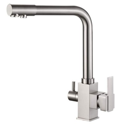Смеситель Zorg Steel Hammer SH 805 SATIN для кухни под фильтр, сатин