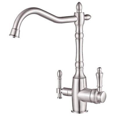 Смеситель Zorg Steel Hammer SH 812 SATIN для кухни под фильтр, сатин