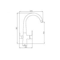 Смеситель Zorg Steel Hammer SH 819 SATIN для кухни под фильтр, сатин