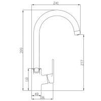 Смеситель Zorg Steel Hammer SH 901 BRONZE для кухни под фильтр, бронза