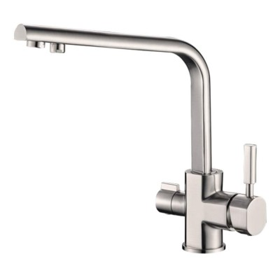 Смеситель Zorg Steel Hammer SH 909 SATIN для кухни под фильтр, сатин