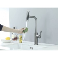 Смеситель для кухни Zorg Steel Hammer SH 092 SATIN с вытяжной лейкой, сатин