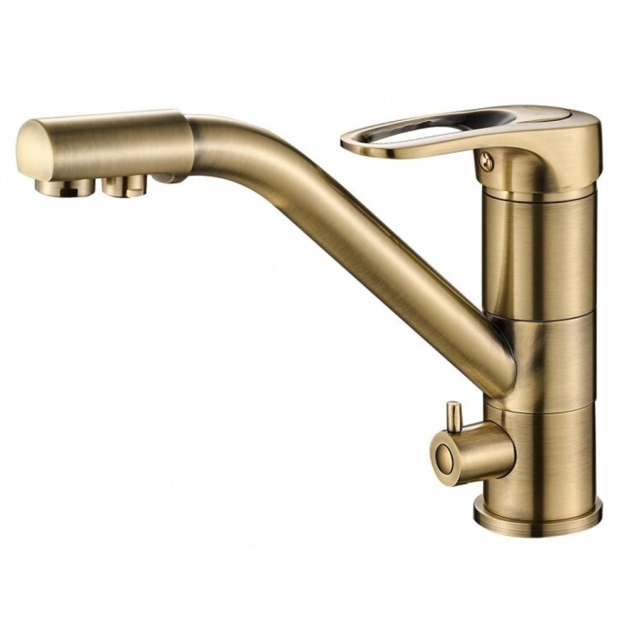 Смеситель Zorg Steel Hammer SH 321 BRONZE для кухни под фильтр, бронза