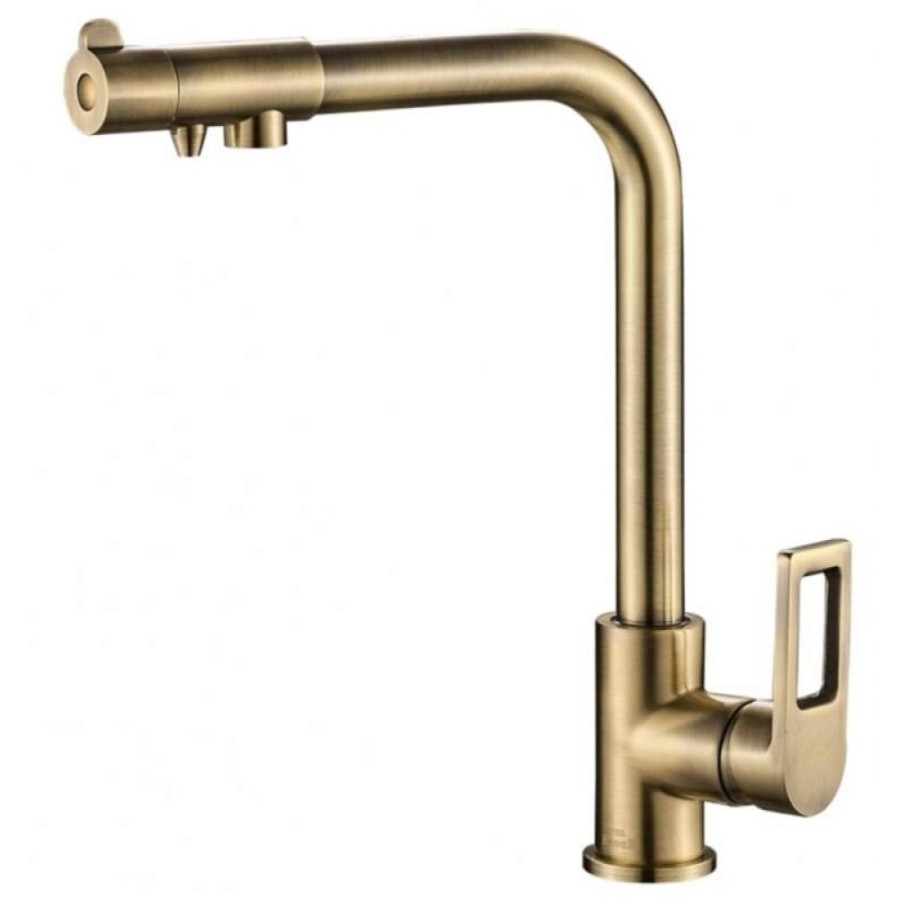 Смеситель Zorg Steel Hammer SH 572 BRONZE для кухни под фильтр, бронза