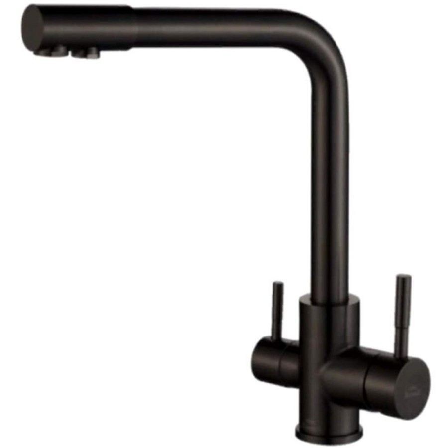 Смеситель Zorg Steel Hammer SH 801 INOX Grafit PVD для кухни под фильтр, графит PVD