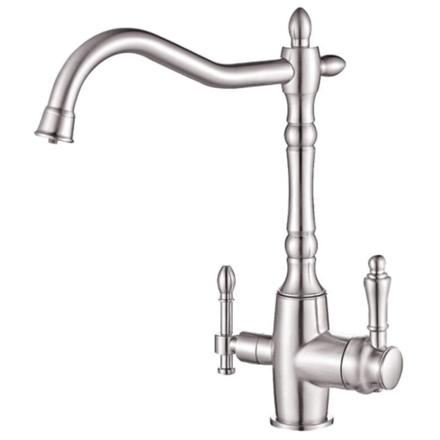 Смеситель Zorg Steel Hammer SH 812 SATIN для кухни под фильтр, сатин