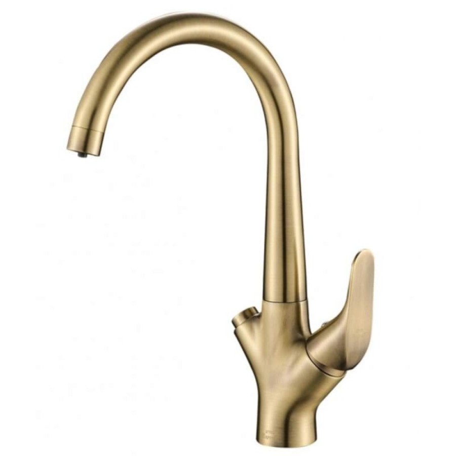 Смеситель Zorg Steel Hammer SH 815 BRONZE для кухни под фильтр, бронза