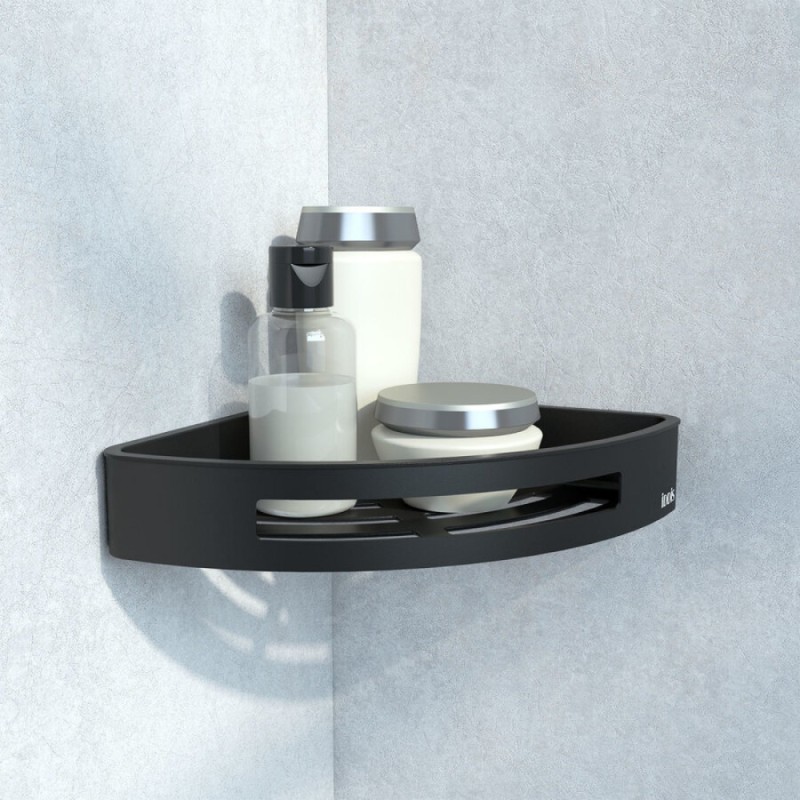 Полка угловая Iddis Optima Home, черная, SHE11SBi44