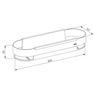 Полка Iddis Optima Home SHE12SBi44, черная