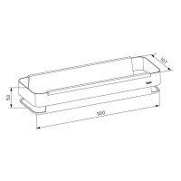Полка Iddis Optima Home SHE13SBi44, черная