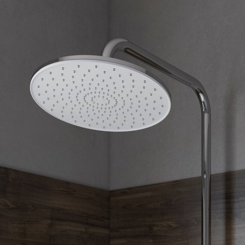 Душевая система Iddis Shelfy SHESB3Bi06, с управлением Push Control, верхний душ, хром