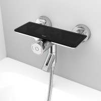 Смеситель Iddis Shelfy SHESBBTi02WA для ванны с управлением Push Control, хром
