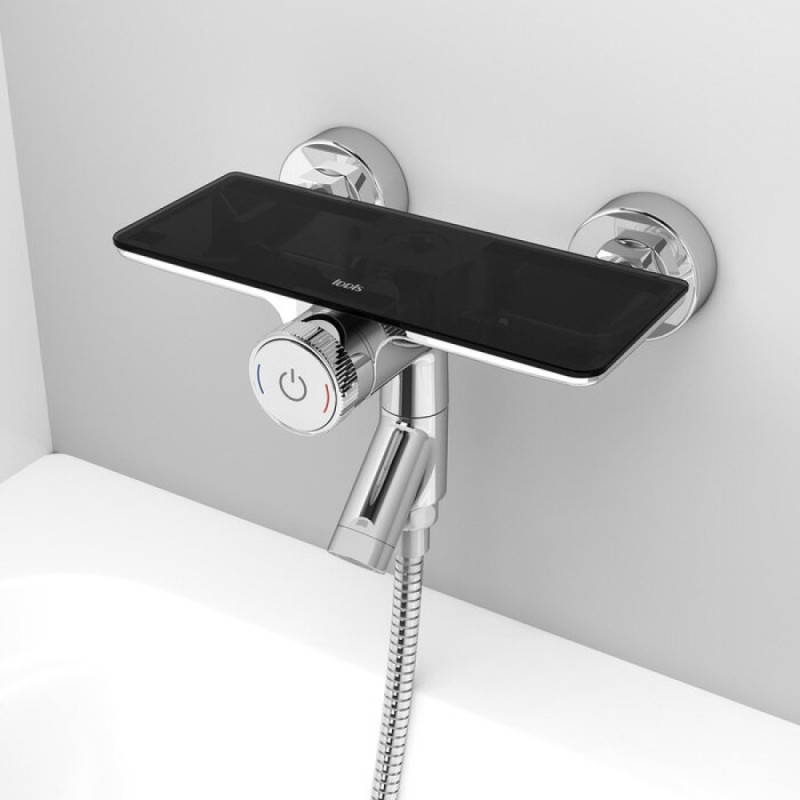 Смеситель Iddis Shelfy SHESBBTi02WA для ванны с управлением Push Control, хром