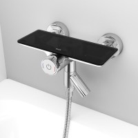 Смеситель Iddis Shelfy SHESBBTi02WA для ванны с управлением Push Control, хром