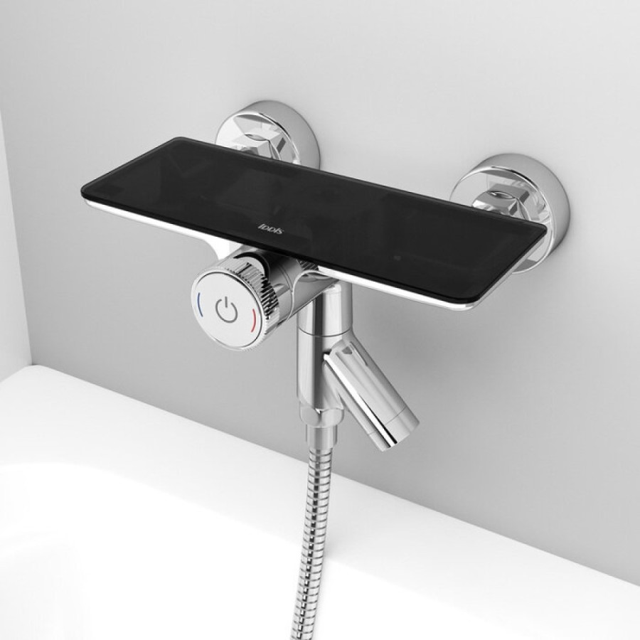 Смеситель Iddis Shelfy SHESBBTi02WA для ванны с управлением Push Control, хром