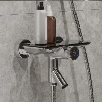 Смеситель Iddis Shelfy SHESBBTi02WA для ванны с управлением Push Control, хром
