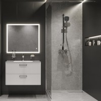 Смеситель Iddis Shelfy SHESBBTi02WA для ванны с управлением Push Control, хром