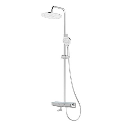Душевая система Iddis Shelfy SHESBBTi06, с управлением Push Control, верхний душ, хром