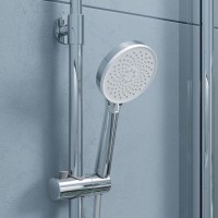 Душевая система Iddis Shelfy SHESBBTi06, с управлением Push Control, верхний душ, хром