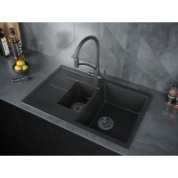 Смеситель Paulmark Siegen Si213111-308 для кухонной мойки, с подключением к фильтру, черный