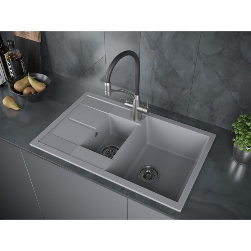 Смеситель Paulmark Siegen Si213111-BS для кухонной мойки, с подключением к фильтру, брашированная сталь