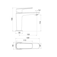 Смеситель для раковины Iddis Sign SIGSB00i01, хром