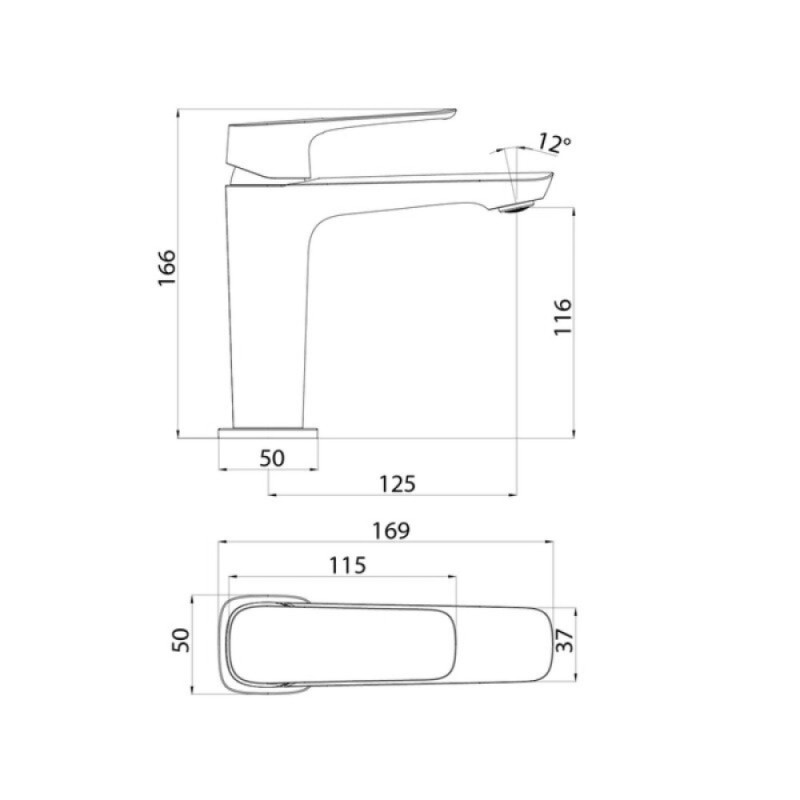 Смеситель для раковины Iddis Sign SIGSB00i01, хром