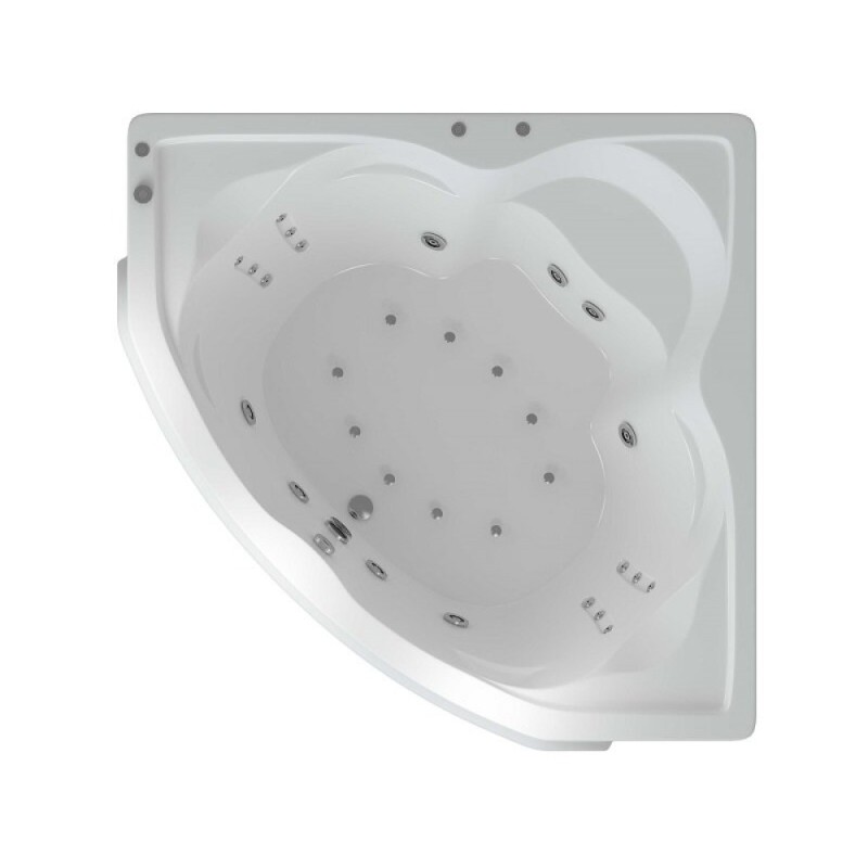 Ванна акриловая Aquatek Сириус SIR164-0000004, 164 x 164 см, с каркасом, белая