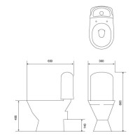Напольный унитаз Iddis Skif SKI2PSCi24 крышка микролифт