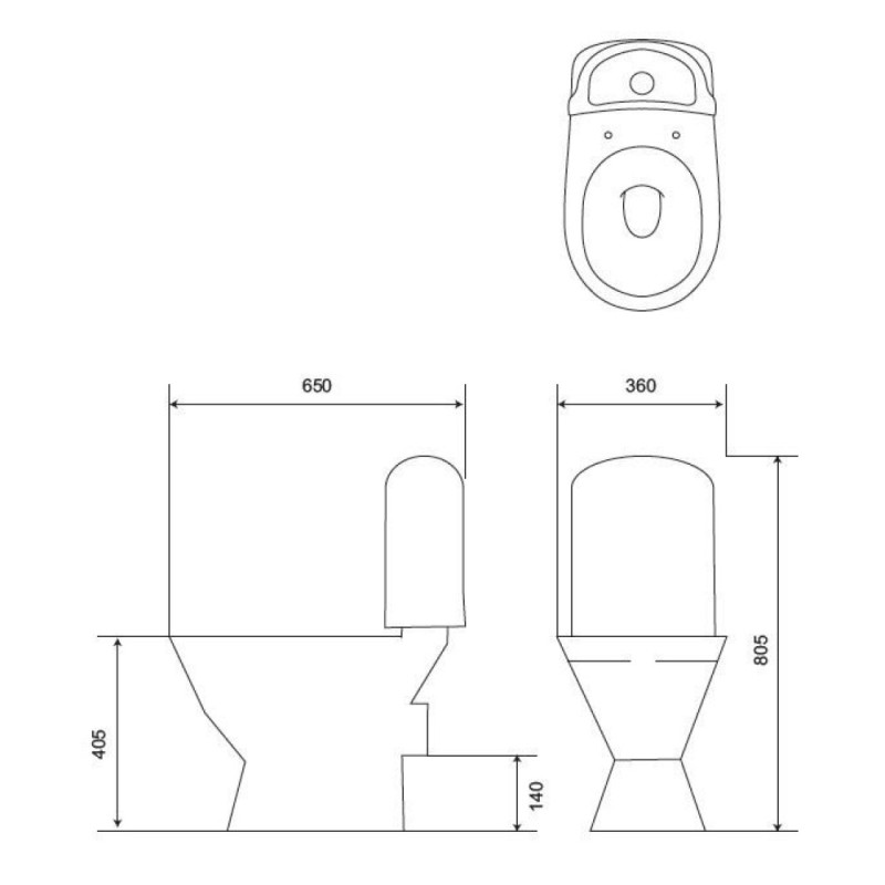 Напольный унитаз Iddis Skif SKI2PSCi24 крышка микролифт