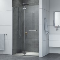 Душевая дверь Iddis Slide 120 x 195 см распашная, стекло прозрачное, хром, SLI6CH2i69