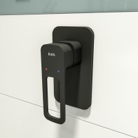 Смеситель Iddis Slide SLIBL00i66 для душа, с одним выходом, черный матовый