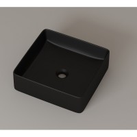 Раковина Iddis Slide SLIBM01i27 36 см накладная, черный матовый