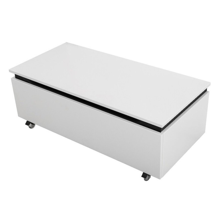Комод Cezares Slider-1000-1C-PI-BO, 100 см, напольный/подвесной, Bianco Opaco