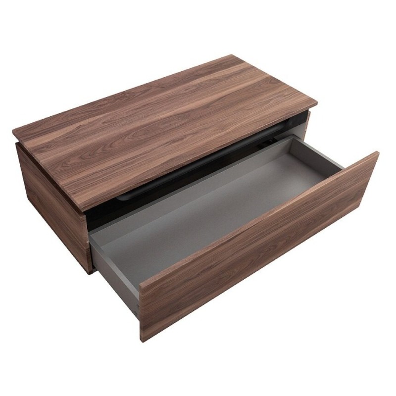 Комод Cezares Slider-1000-1C-PI-NA-P, 100 см, напольный/подвесной, орех дымчатый
