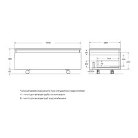Комод Cezares Slider-1000-1C-PI-N-P F, 100 см, напольный/подвесной, черный фьюжн