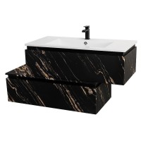 Комод Cezares Slider-1000-1C-PI-N-P F, 100 см, напольный/подвесной, черный фьюжн