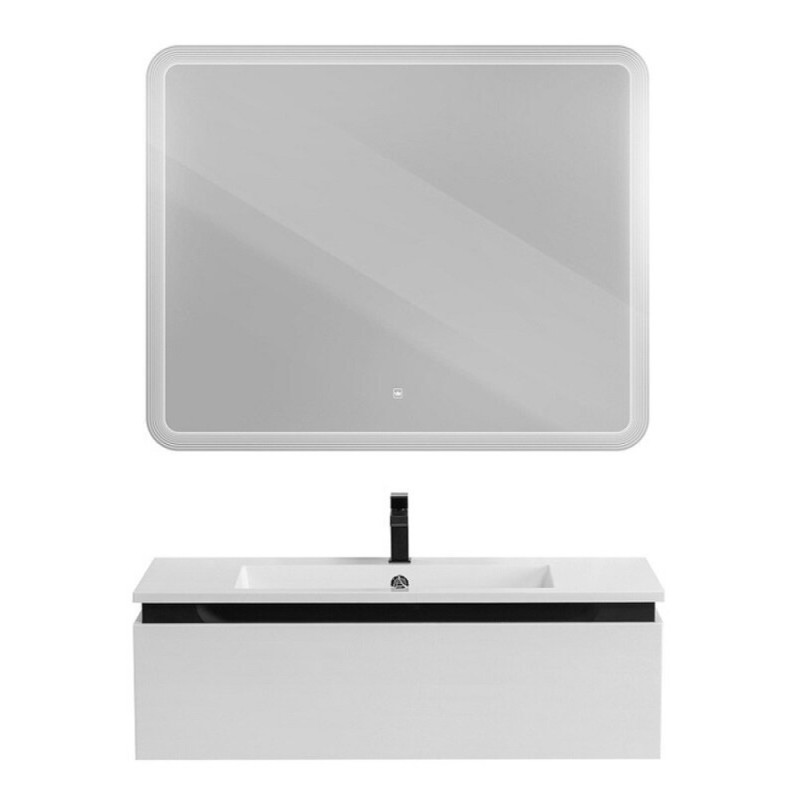 Тумба под раковину Cezares Slider-1000-1C-SO-BO, 100 см, подвесная, Bianco Opaco
