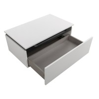 Комод Cezares Slider-800-1C-PI-BO, 80 см, напольный/подвесной, Bianco Opaco