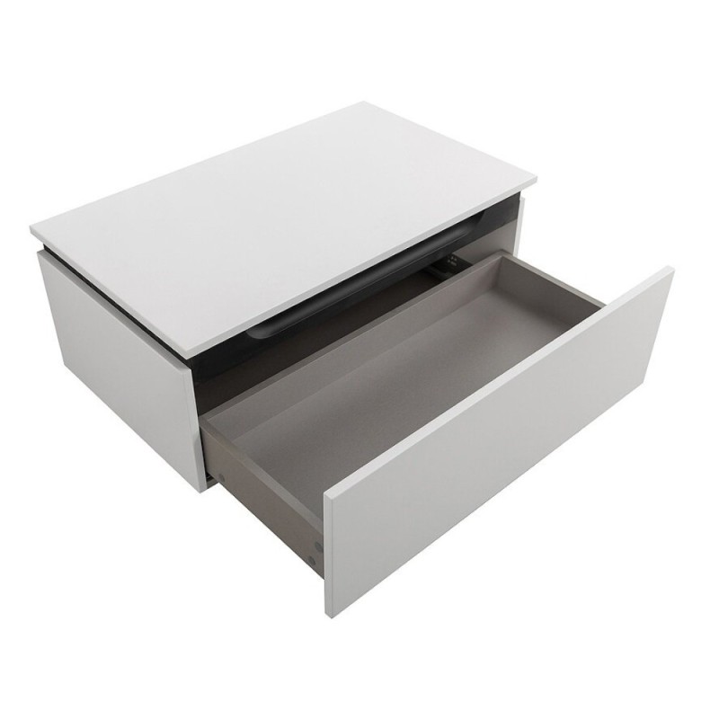 Комод Cezares Slider-800-1C-PI-BO, 80 см, напольный/подвесной, Bianco Opaco
