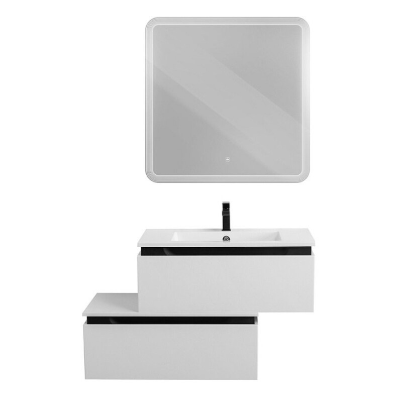 Комод Cezares Slider-800-1C-PI-BO, 80 см, напольный/подвесной, Bianco Opaco