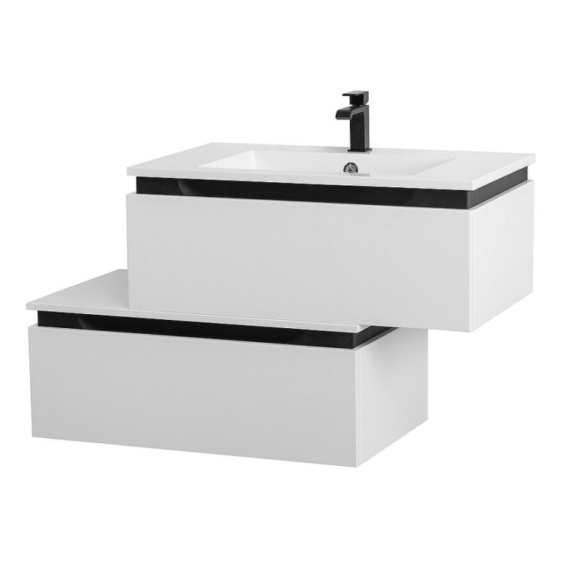 Комод Cezares Slider-800-1C-PI-BO, 80 см, напольный/подвесной, Bianco Opaco