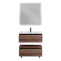 Комод Cezares Slider-800-1C-PI-NA-P, 80 см, напольный/подвесной, орех дымчатый