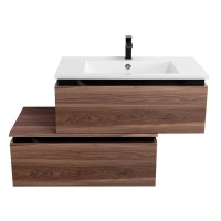 Комод Cezares Slider-800-1C-PI-NA-P, 80 см, напольный/подвесной, орех дымчатый