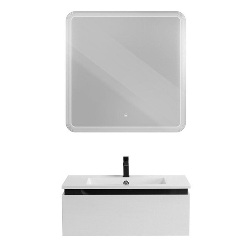 Тумба под раковину Cezares Slider-800-1C-SO-BO, 80 см, подвесная, Bianco Opaco