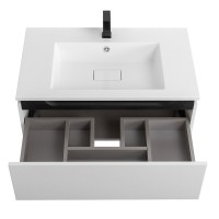 Тумба под раковину Cezares Slider-800-1C-SO-BO, 80 см, подвесная, Bianco Opaco